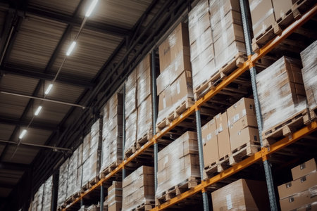 Brightly lit warehouse with high shelves displaying the importance of industrial storage solutions