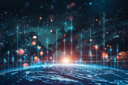 Digital investment strategy for global business growth and financial success in market exchange
