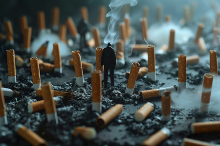 World no tobacco day campaign say no to smoking for a healthier and smoke free futureの写真素材