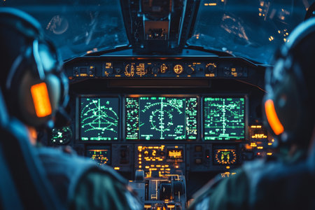 Revolutionizing military aircraft the impact of digital radar interfaces in aviation technologyの写真素材