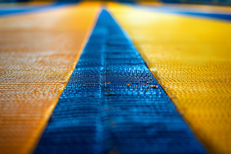 Intense focus on judo mat signifies dedication in the competitive arena of the summer olympicsの写真素材