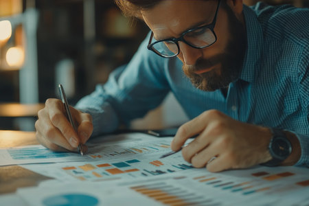 Strategic tax planning for wealthy investors calculating taxes and exploring efficient fundsのeditorial素材