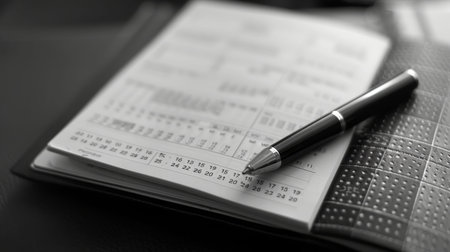 Premium image of calendar page, pen, and pocket planner for organizing and scheduling tasks