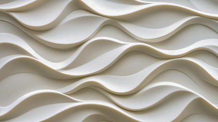 Elegant flowing curves with a textured surface create a dynamic, organic backdrop perfect for modern design, technology, or artistic projects.の写真素材