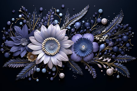 Skilled florist creating captivating and elegant bouquet with exquisite craftsmanshipの写真素材