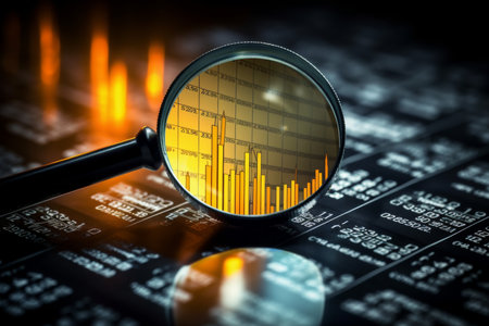Business audit and financial analysis for investment research and profit conceptの写真素材
