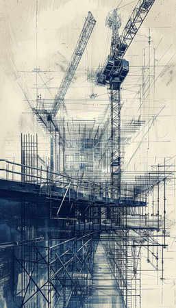Architect and engineer teamwork in construction industry showing expert collaborationの写真素材