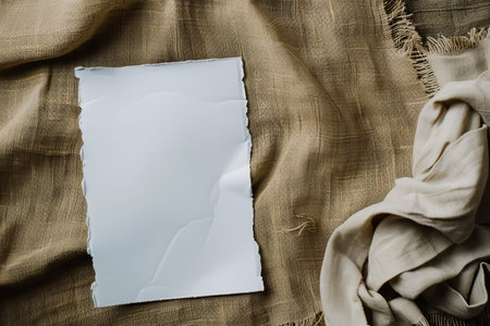 High-quality white paper on captivating and beautiful background ready for custom text or designの写真素材