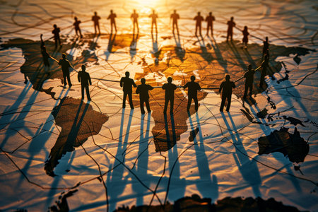 Maximize success in international markets with global business networking strategiesの写真素材