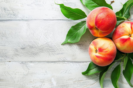 Fresh and ripe fruit banner with peach - ideal for website design and marketing materials