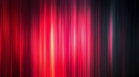 Dynamic red and dark streaks swirl with a silky smooth blur, creating an energetic abstract pattern full of motion and vibrant contrast.の写真素材