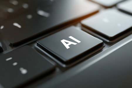 A sleek, dark key with crisp white characters symbolizes cutting-edge innovations in intelligent...