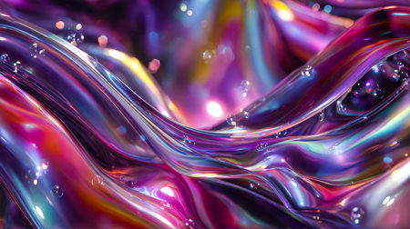 A mesmerizing display of shimmering hues and dynamic swirls creates a captivating scene full of...