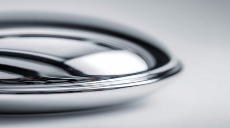 Elegant, luminous silver waves ripple seamlessly across the frame, forming intricate abstract shapes...