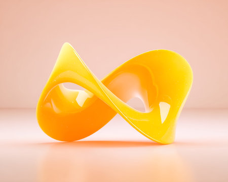 Vibrant glass art with swirling hues of amber and tangerine, set against a gentle blush backdrop,...
