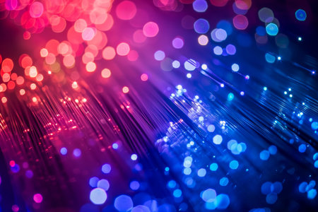 Abstract network information technology fiber optic 5g connection digital future