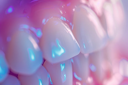 Discover the secrets to a brighter smile through effective dental care and teeth whiteningの写真素材