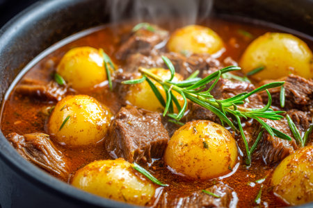 A savory, bubbling beef stew filled with melt-in-your-mouth meat, petite golden potatoes, and...