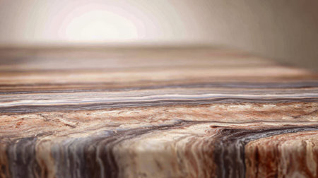 A luxurious marble backdrop featuring warm brown and soft beige streaks, offering a refined,...