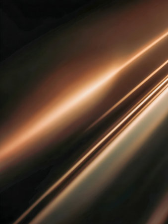 A gentle, amber-toned metal canvas with subtle sheen and radiant golden accents, producing sophisticated, fluid light patterns ideal for contemporary design backgrouの写真素材