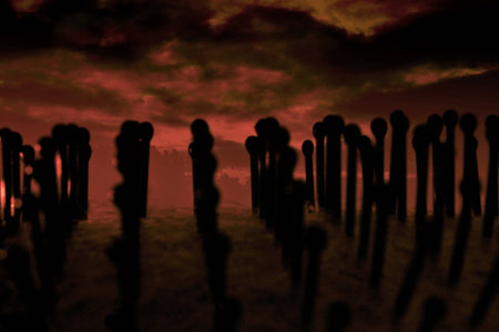 Stickmen watching the dawn  nr1 