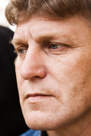 Portrait of an unhappy mature man