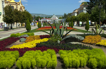 KISLOVODSK,RUSSIA - AUGUST 06,2013:Resort park - ornament and pride of Kislovodsk,Caucasus, Russia on August 06,2013のeditorial素材