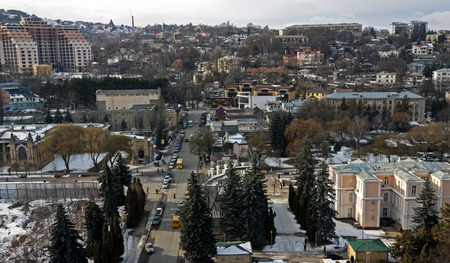 KISLOVODSK; RUSSIA - SEPTEMBER 01; 2013: Kislovodsk city - the oldest and largest resort  in Russia. Northern Caucasus; Russia on September 01; 2013.のeditorial素材