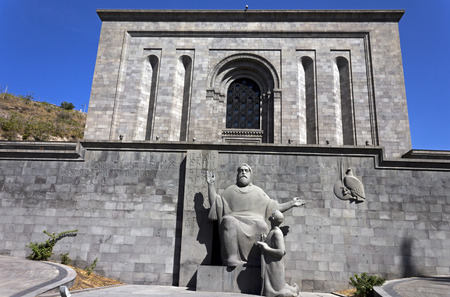 YEREVAN, ARMENIA - SEPTEMBER 26,2017 :Matenadaran - Institute of Ancient Manuscripts in Yerevan,Armenia.のeditorial素材