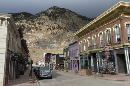 GEORGETOWN, COLORADO, UNITED STATES - OCTOBER 28,2017:Oldest streets the historic Town and business district  of Georgetown, Colorado in United States on October28,2017.のeditorial素材