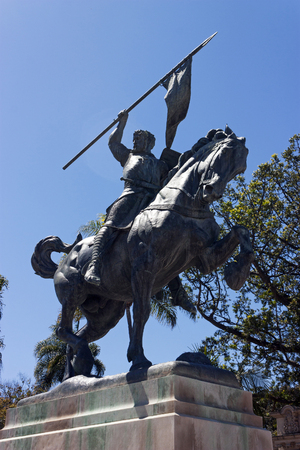 SAN DIEGO , CA - APRIL 03:Statue in Balboa park in San Diego,California,America on April 03,2014.のeditorial素材