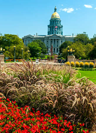 DENVER, CO - SEPTEMBER 11,2019: Colorado State Capitol Building in Denver, CO, United States of America.のeditorial素材