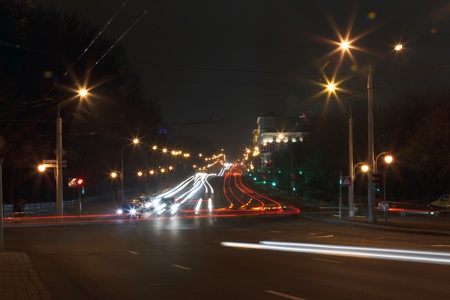 view from the top to the urban crossroadsの写真素材