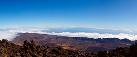 Teide volcano on a sunny dayの写真素材