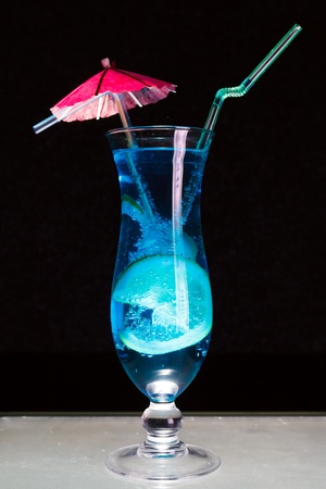 Blue Lagoon cocktail の写真素材