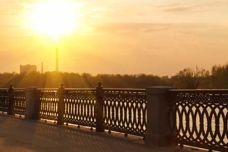 Moscow River embankmentの写真素材