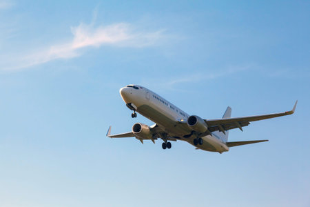 white plane with the gear