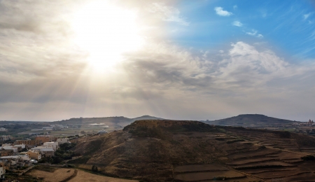 View of Victoria, Gozo, Malta islandsの写真素材