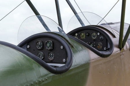 cockpit biplane Polikarpov Po-2, the aircraft  WW2の写真素材