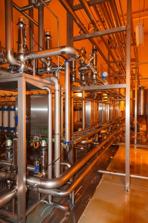 pipes, tanks for the food industryの写真素材