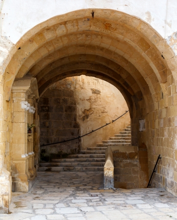 arch in Fort St. Michael  in L-Isla, malta 2013の写真素材