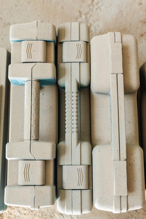 tool boxes under a layer dust closeup