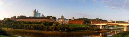 The view on Smolensk, Church of the Smolensk Icon of the Mother of God or the Dnieper Gate and...
