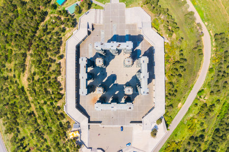 Monument known as Chronicle of Georgia or Stonehenge of Georgia, in Tbilisi, Georgia.の写真素材