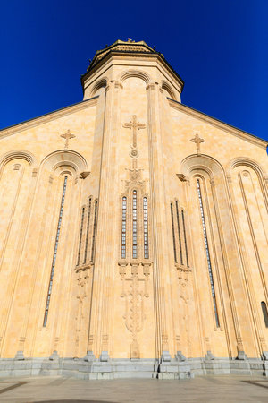 Holy Trinity Cathedral of Tbilisi commonly known as Sameba, the biggest cathedral of Georgian...