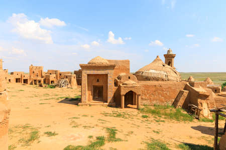 Saray Batu - the capital of the Golden Horde, reconstruction, Astrakhan regionの写真素材