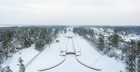 Toporninsky Canal as part of the North Dvina Canal which runs along the ancient trade drag route, known since the 10th centuryの写真素材