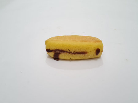 Pukis cake on a white background