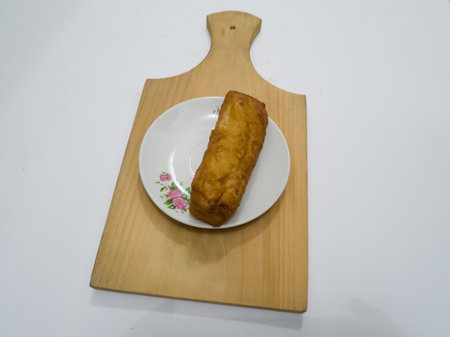 Market snacks made of flour and other ingredients with fried breadの写真素材