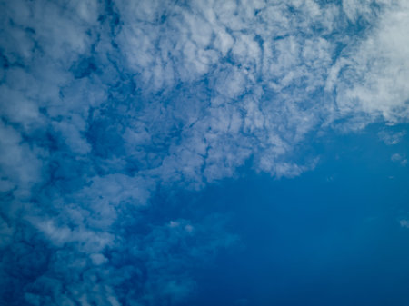 Abstract natural scenery blue sky combined with white